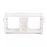 Westcourt 60 In. W X 22 In. D X 34 In. H Bath Vanity Cabinet without Top in White