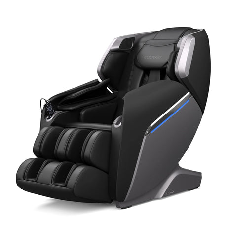 Costway Full Body Zero Gravity Massage Chair W/Sl Track Voice Control Heat Black