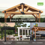 Backyard Discovery 14' X 12' Steel Traditional Pergola