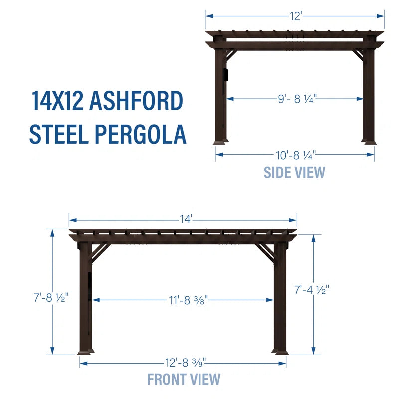 Backyard Discovery 14' X 12' Steel Traditional Pergola