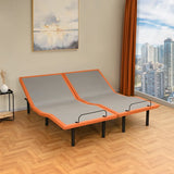 Split King Massaging Adjustable Bed with Wireless Remote