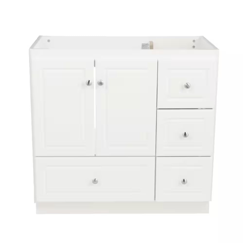 Ultraline 36 In. W X 21 In. D X 34.5 In. H Bath Vanity Cabinet without Top in Winterset