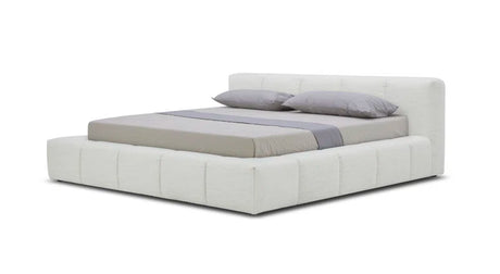 Fiera White Platform Bed
