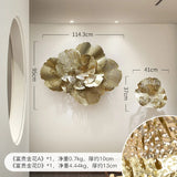 Wall Decoration Living Room Rich Peony Flower Three-Dimensional Iron Wall Decoration Sofa Background Wall Pendant