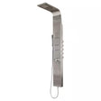 Waimea 3-Jet Shower System with Rainfall and Waterfall Showerheads in Brushed Stainless