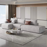 Sectional Sofa Modern Style Leather Sleeper L Shaped Sofa with Storage Chaise for Living Room