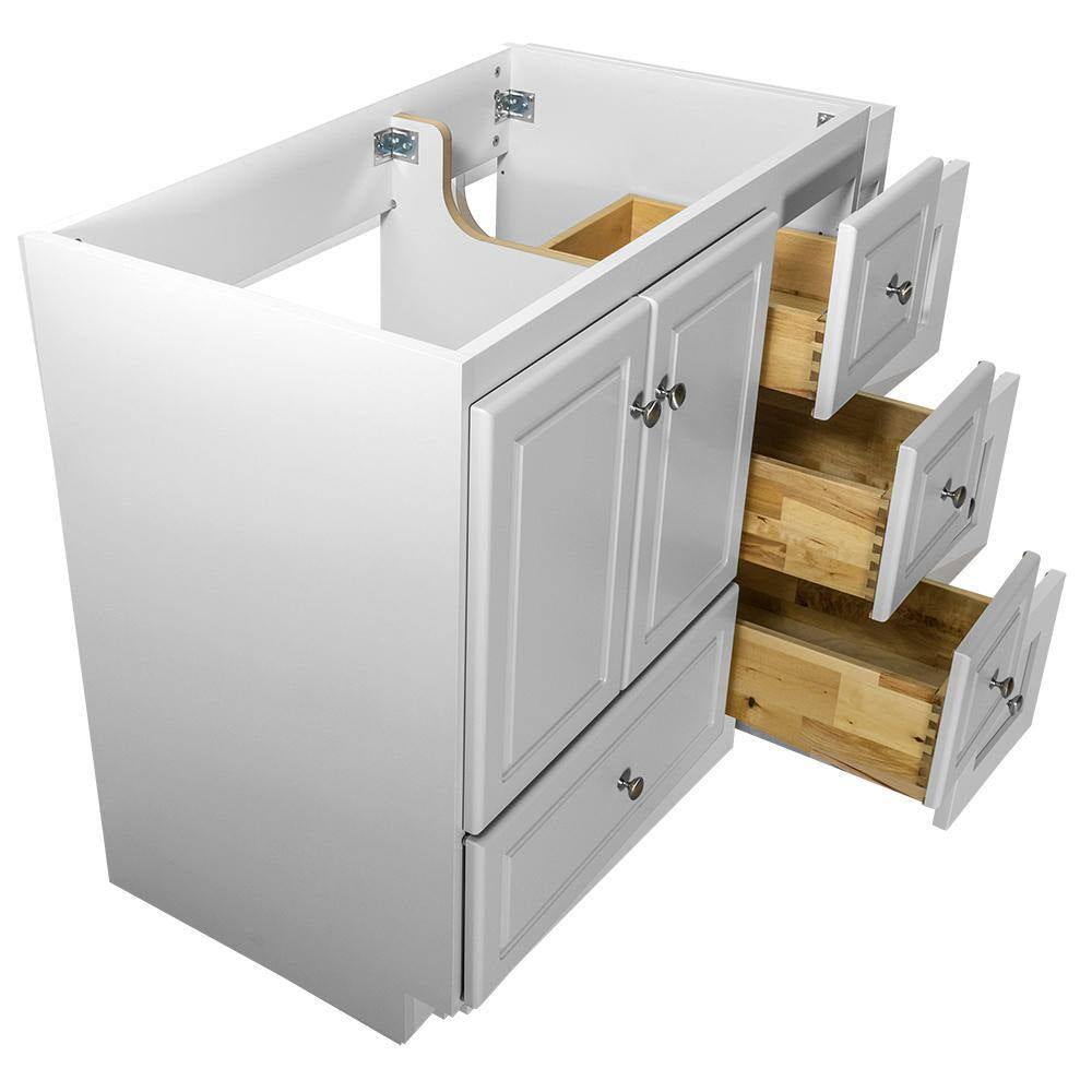 Ultraline 36 In. W X 21 In. D X 34.5 In. H Bath Vanity Cabinet without Top in Winterset