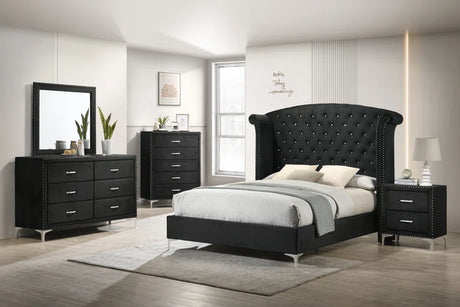 Jenneh Upholstered Standard 3 Piece Bedroom Set