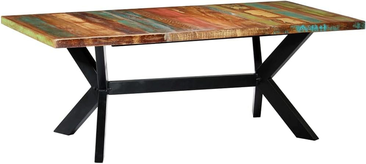 Dining Table, Bar Tableindustrial Style,For Kitchen,Living Room,Party Room,78.7"X39.4"X29.5" Solid Reclaimed Wood(Extremely Fast Delivery)