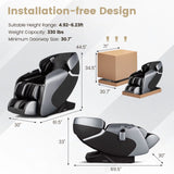 SL Track Full Body Zero Gravity Massage Chair with Voice Control Heat Foot Roller