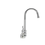 Aquaspec Gooseneck Faucet 4 In. Centerset 53/8 In. Spout 0.5 GPM Vandal-Resistant Pressure-Comp Spray 4 In. Wrist Blades