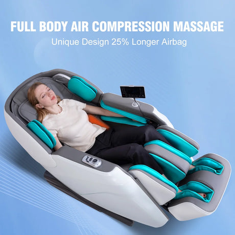 Massamax 2024 A306 Pro Massage Chair,Full Body Zero Gravity Sl-Track Shiatsu Massage Chair, Airbag Massage, with Yoga Stretch, Foot Massage, Heat Function