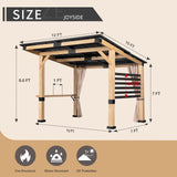 Meetleisure 10 Ft. X 12 Ft. Solid Wood Patio Gazebo