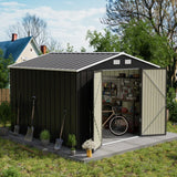 10 Ft. W X 10 Ft. D Metal Storage Shed