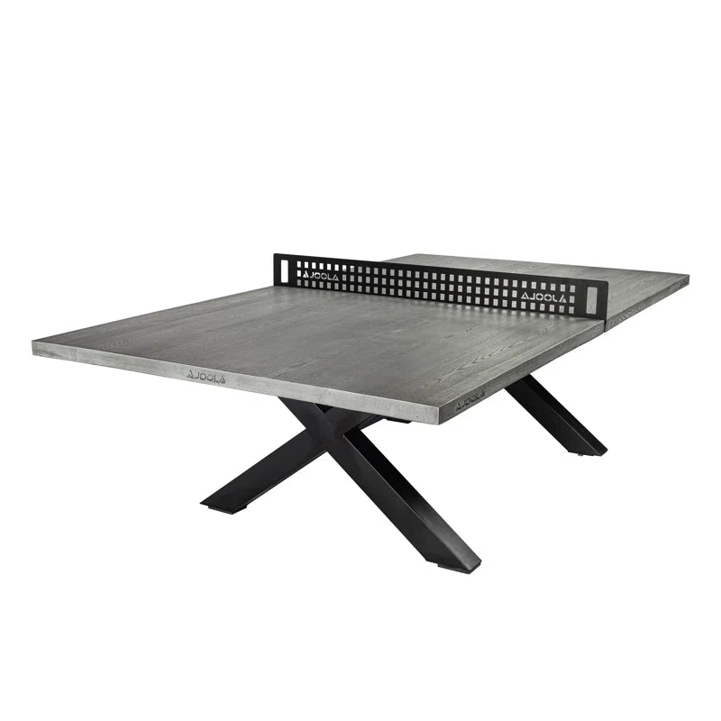 Joola Berkshire Outdoor Table Tennis Table -Ping Pong Table with Steel Net Set & Frame - Multi Use Ping Pong Conference Table or Dining Table