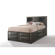 Ireland Gray Oak Storage Eastern King Bed