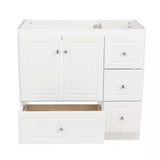 Ultraline 36 In. W X 21 In. D X 34.5 In. H Bath Vanity Cabinet without Top in Winterset