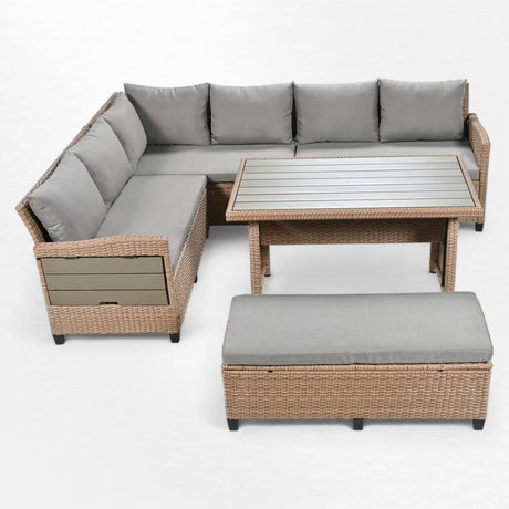 7 - Person Outdoor Seating Group with Cushions