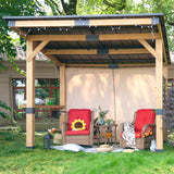 Meetleisure 10 Ft. X 12 Ft. Solid Wood Patio Gazebo