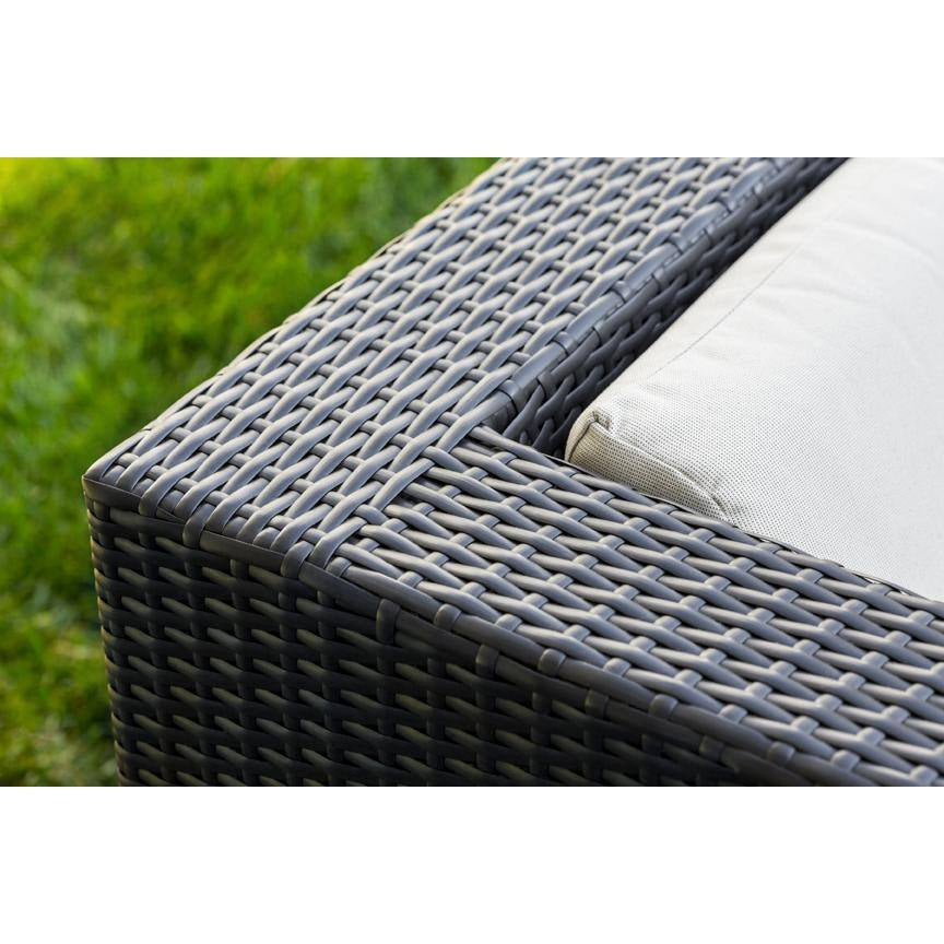 Black 20-Piece Wicker Patio Combo Conversation Set with Sunbrella Coal Cushions