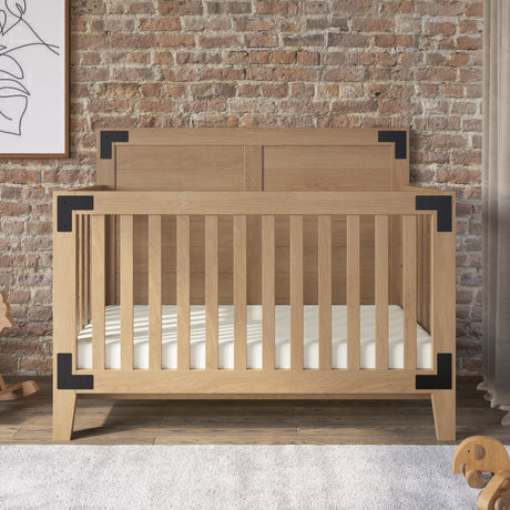 Child Craft Lucas 2-Piece Nursery Set with 4-In-1 Convertible Crib and 3 Drawer Dresser (Nutmeg)
