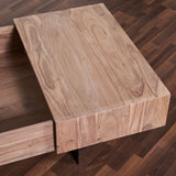 Mullins Extendable Sled Coffee Table with Storage