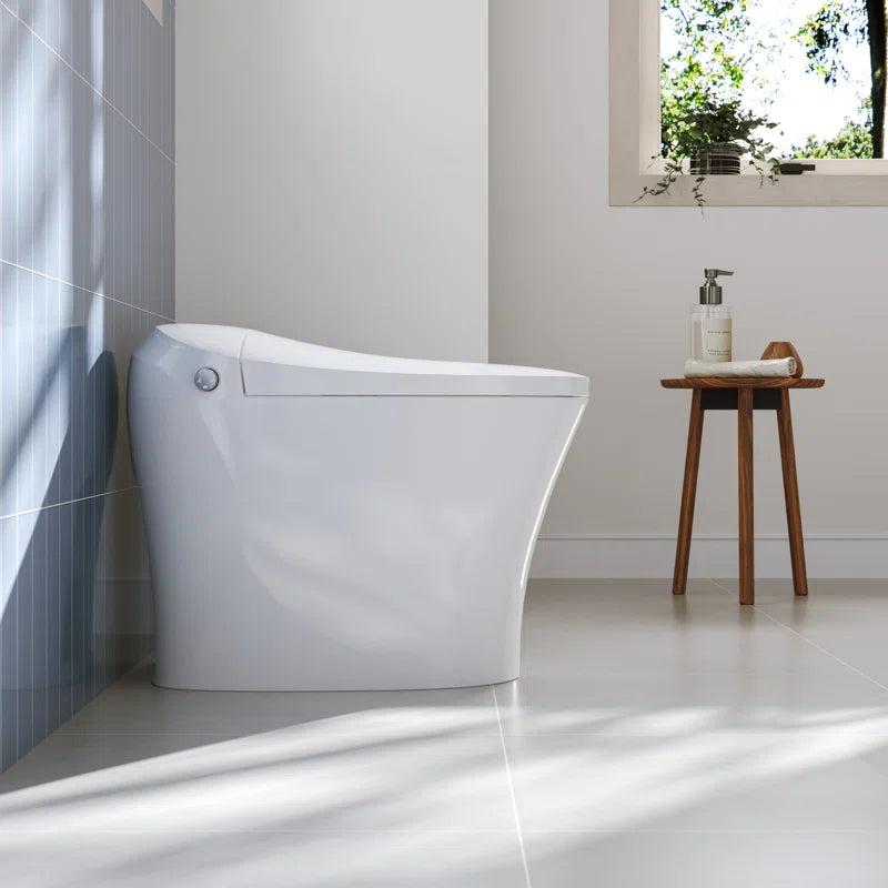 Metis Smart Bidet Toilet, Comfort Chair Seat ADA Height 17.5" with Room Temp Wash, Foot/Auto Flush