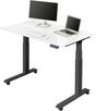 Stand up Desk Store Electric Adjustable Height Standing Desk with Programmable Memory (Charcoal Frame/Gloss White Top, 48" Wide)