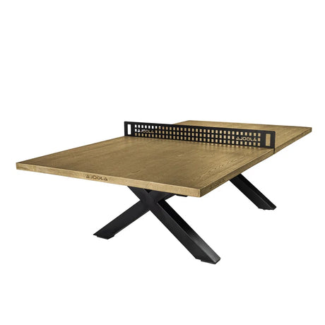 Joola Berkshire Outdoor Table Tennis Table -Ping Pong Table with Steel Net Set & Frame - Multi Use Ping Pong Conference Table or Dining Table