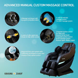 SM-7300 Dark Brown/Black for Premium Quality Comfort and Relaxation at Home- Top Performance-Total 9 Auto Programs Including 4 Special Programs with Sl-Track Rollers