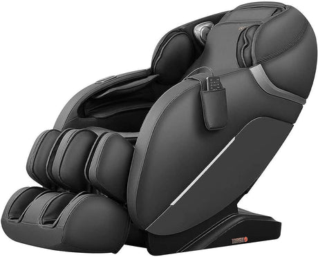 SL Track Massage Chair Recliner, Full Body Massage Chair, Zero Gravity, Bluetooth Speaker, Airbags, Heating, and Foot Massage (Black)