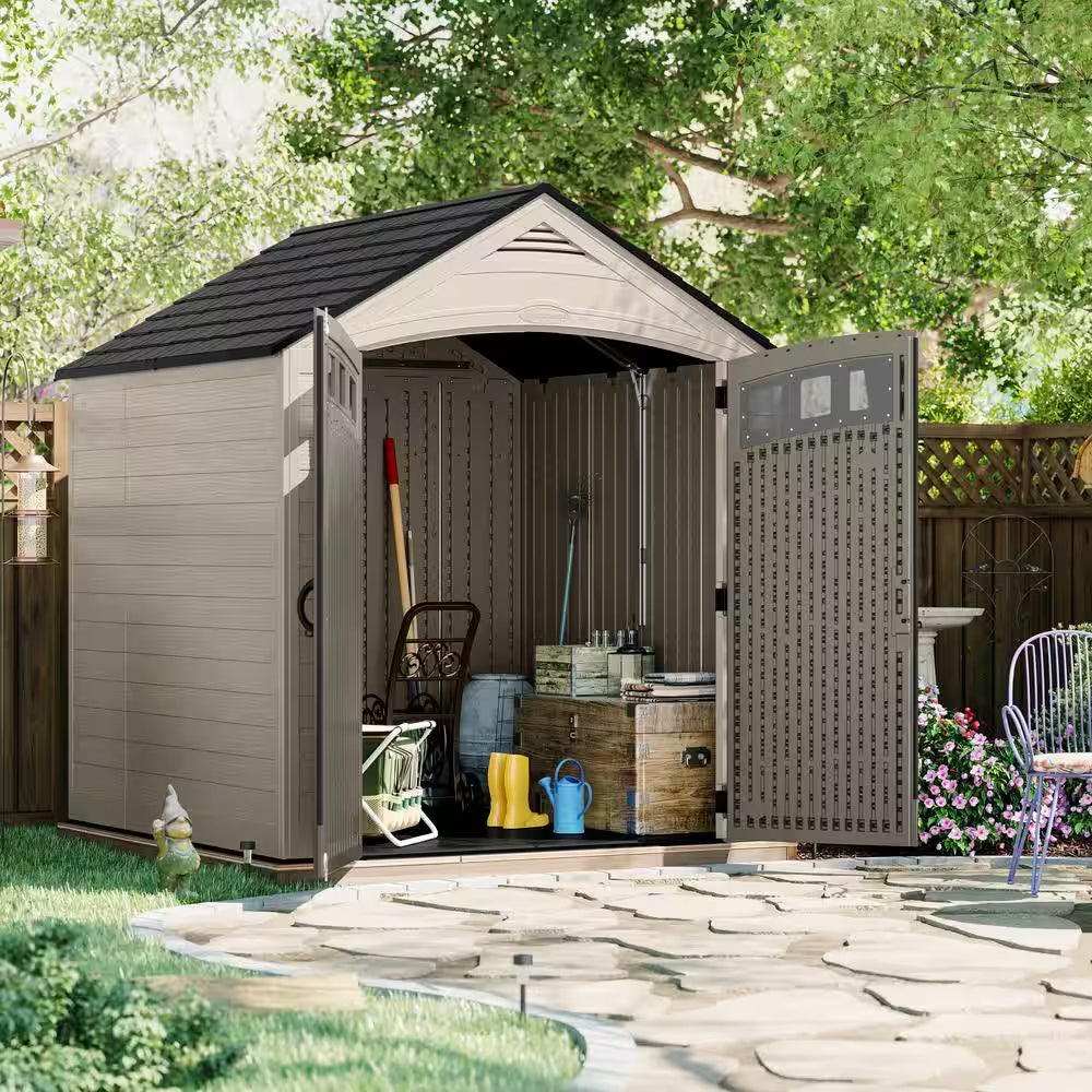 Vista 7 Ft. W X 7 Ft. D Plastic Shed (50 Sq. Ft.)