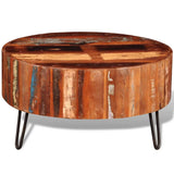 Vidaxl Coffee Table Solid Reclaimed Wood Round
