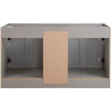 Westcourt 60 In. W X 22 In. D X 34 In. H Bath Vanity Cabinet without Top in Sterling Gray