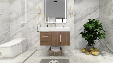 Richey 35.4'' Single Bathroom Vanity with Plastic Top
