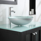 36" Bathroom Vanity and Sink Combo Wood Cabinet and Glass Vessel Sink and Faucet Combo Bathroom Vanities(5)