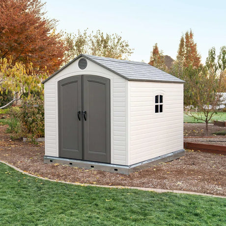 High-Density Polyethylene (Plastic) Steel Reinforced Outdoor Storage Shed