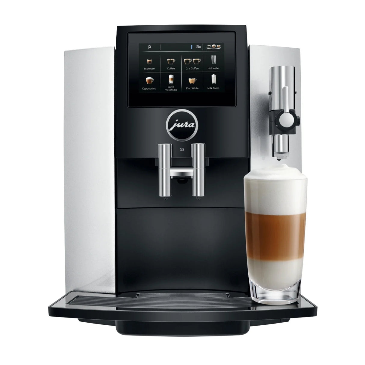 Jura S8 Automatic Coffee Machine (Moonlight Silver)