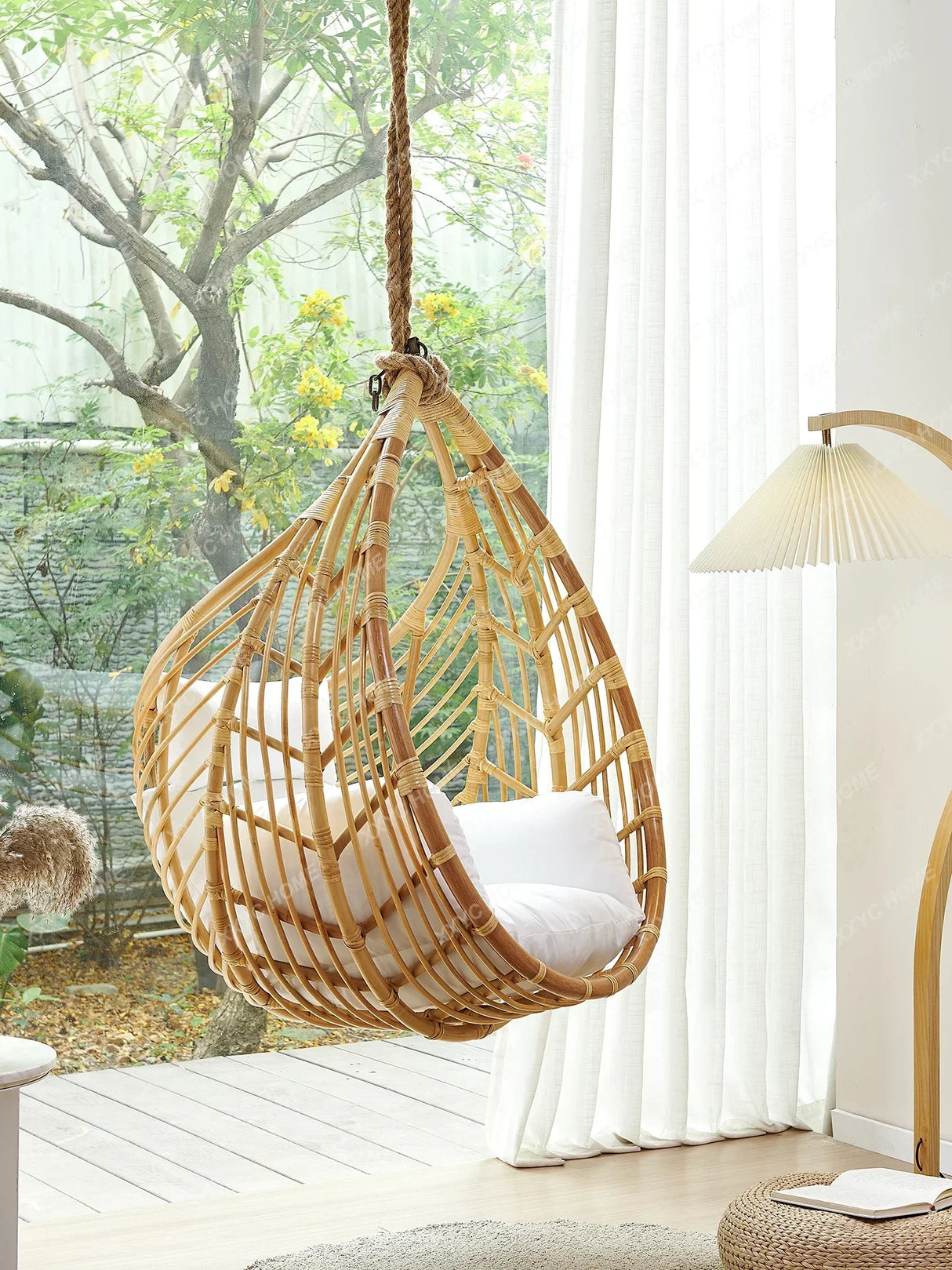 Balcony Home Glider Leisure Basket Indoor Swing Girly Bedroom Hammock Outdoor Rattan Chair Hanging Cradle Chair