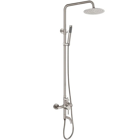 Keoni Triple Function Outdoor Shower with Single Lever Handle Stainless Steel
