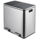 Kitchen Stainless Steel Gallon Step on Trash Can