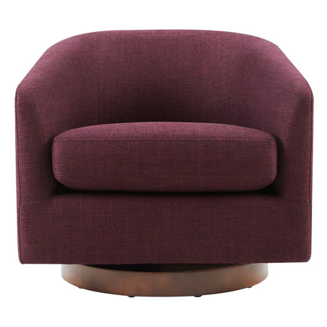 Bennett Upholstered Swivel Barrel Chair