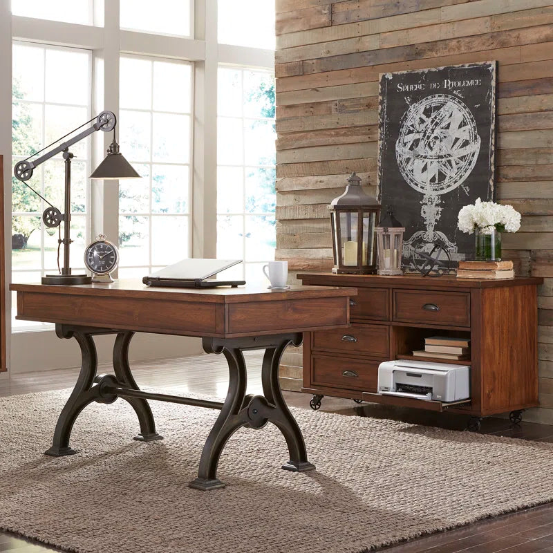 Annalissa Metal Base Writing Desk