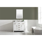 Valentino 42" Single Vanity in White