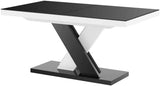 XENNA Extendable Dining Table (Black/White)