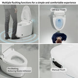 Smart Bidet Toilet with Massage Washing, Auto Flush, Heated Seat, Multi Function Remote Control