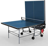 Playback 19 Ping Pong Table | 3/4" Top |  Folding Ping Pong Table | Wheels-Free for Easy Transport | Includes Racket & Ball Holder | Made in Germany