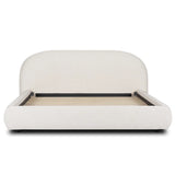Sadarius Upholstered Fabric Bed with Rounded Headboard