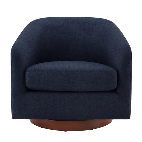 Bennett Upholstered Swivel Barrel Chair