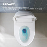 Metis Smart Bidet Toilet, Comfort Chair Seat ADA Height 17.5" with Room Temp Wash, Foot/Auto Flush